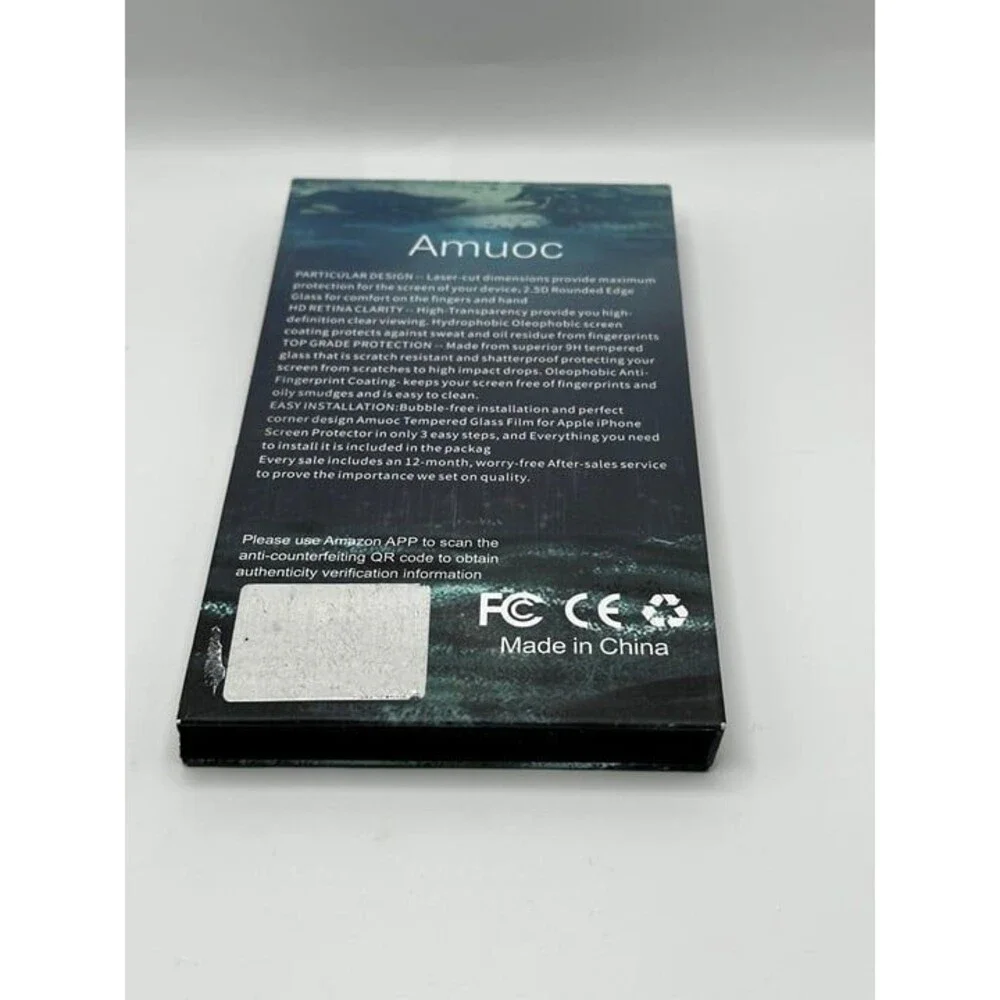 Amuoc Tempered Glass Screen Protector for iPhone 13 Pro